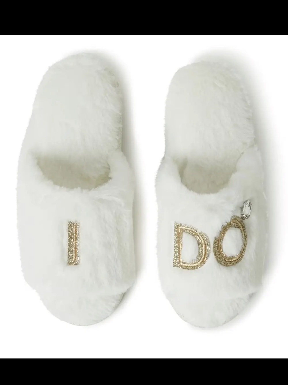 Bridal “I Do” Fuzzy Slippers